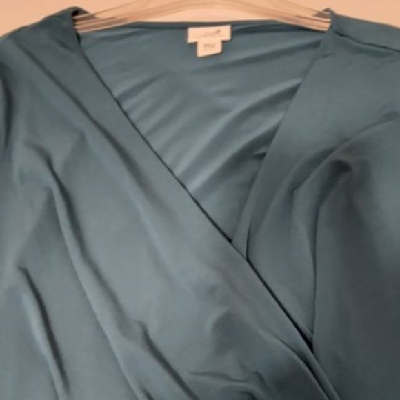 WOMANS JACKYN SMITH HUNTER GREEN BLOUSE  XXL  PERFECT CONDITION - Picture 5 of 6